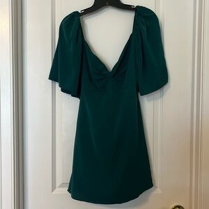 Abercrombie & Fitch Angel Sleeve Mini Skort Romper Dress